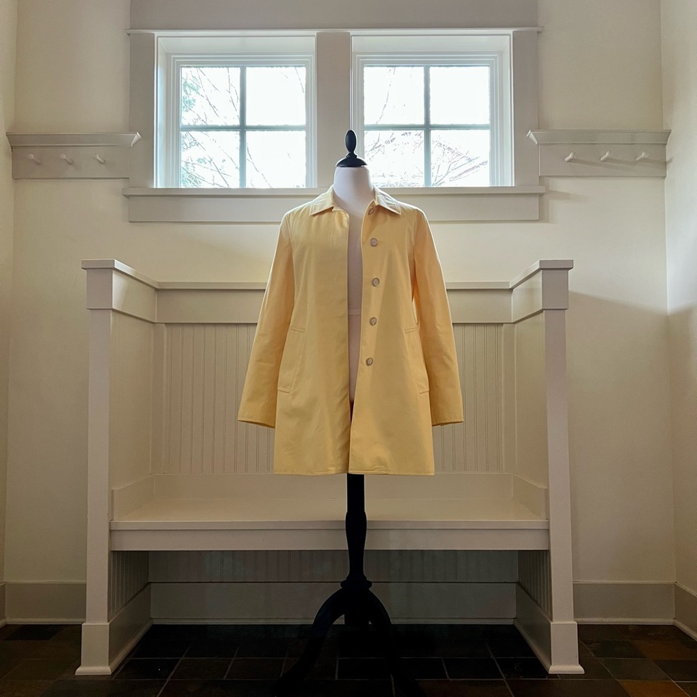 Coach - Yellow Trench Coat. MEDIUM